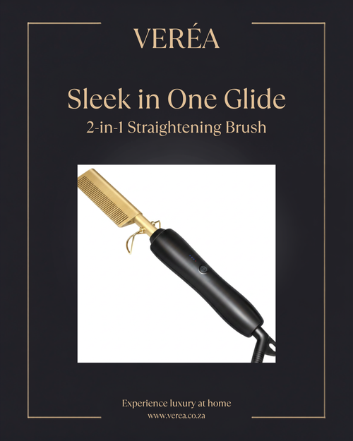 Veréa 2-in-1 heated straightening brush