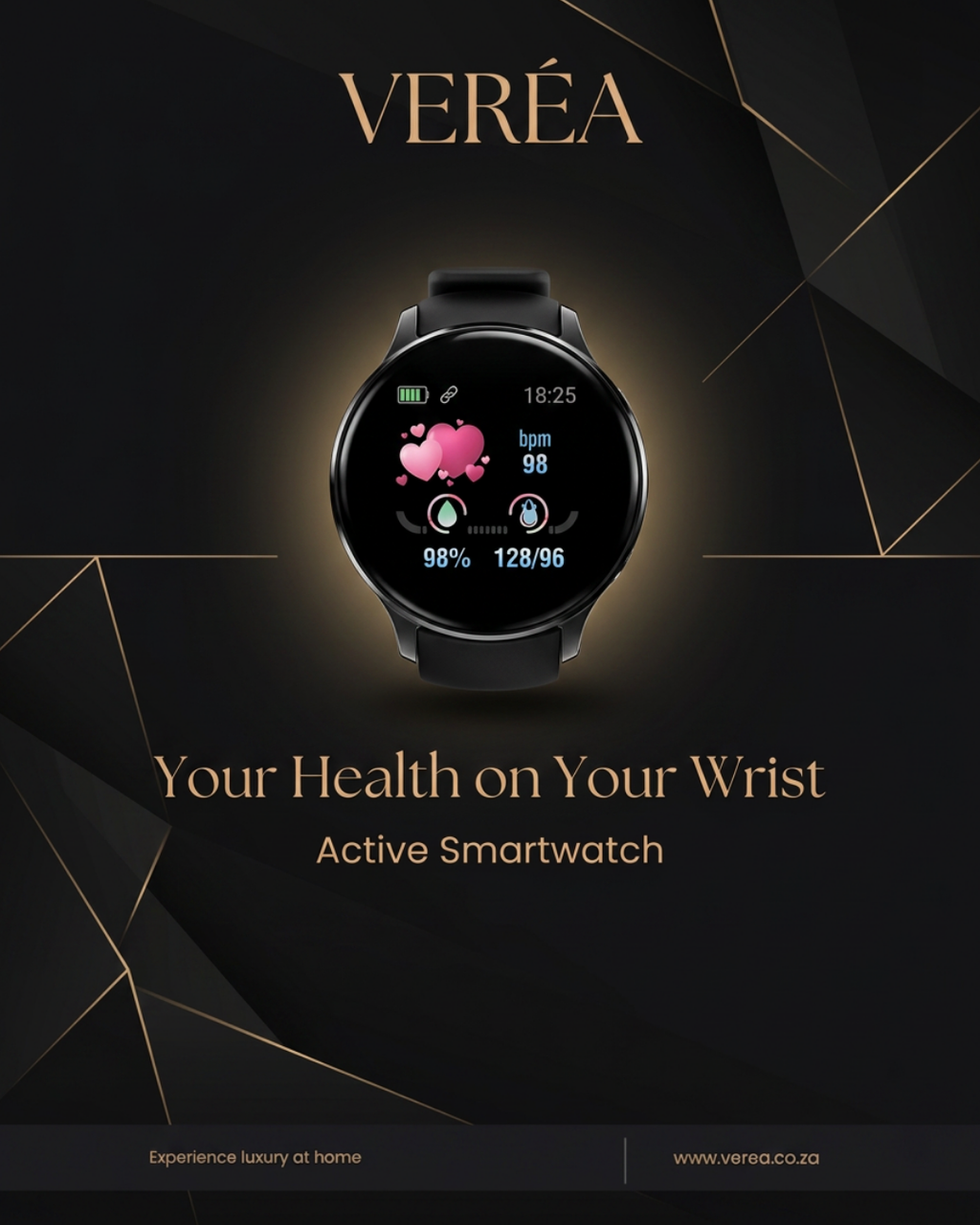 Veréa Active smartwatch with fitness tracking display